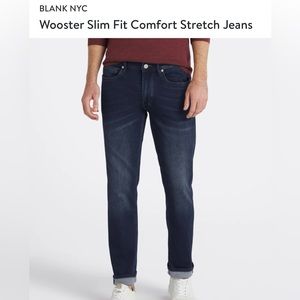 NWT Men’s Blank NYC Wooster Slim Fit Jeans Dark Blue Size 31x30